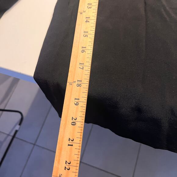 Kachel x Anthropologie Black Ruffled Cropped Wide Leg Jumpsuit Size 6 - Picture 13 of 13